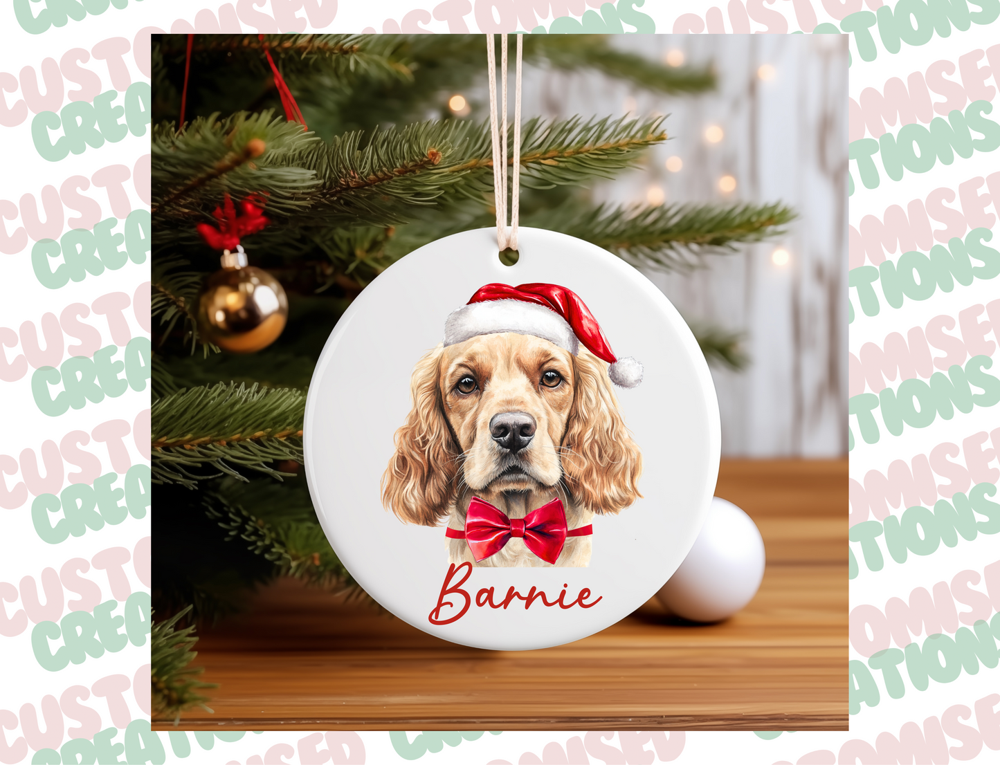 Pet Ceramic Bauble - Dog