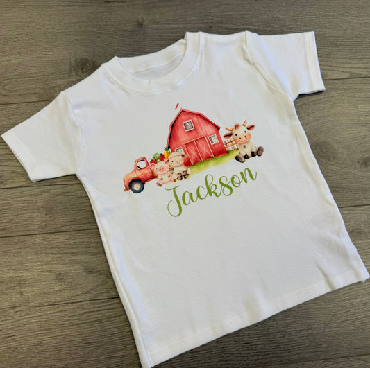 Farmyard theme tshirt