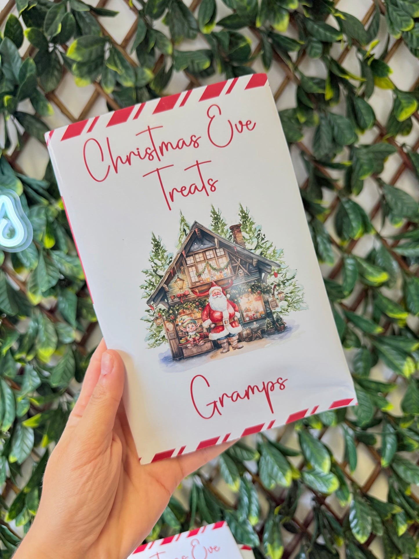 Unfilled Christmas treat packet