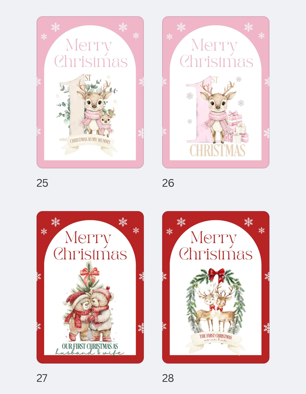 3D Christmas card - all designs