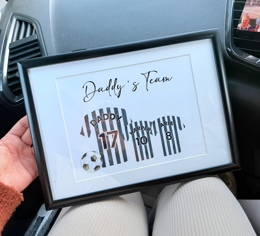 Family football team prints UNFRAMED