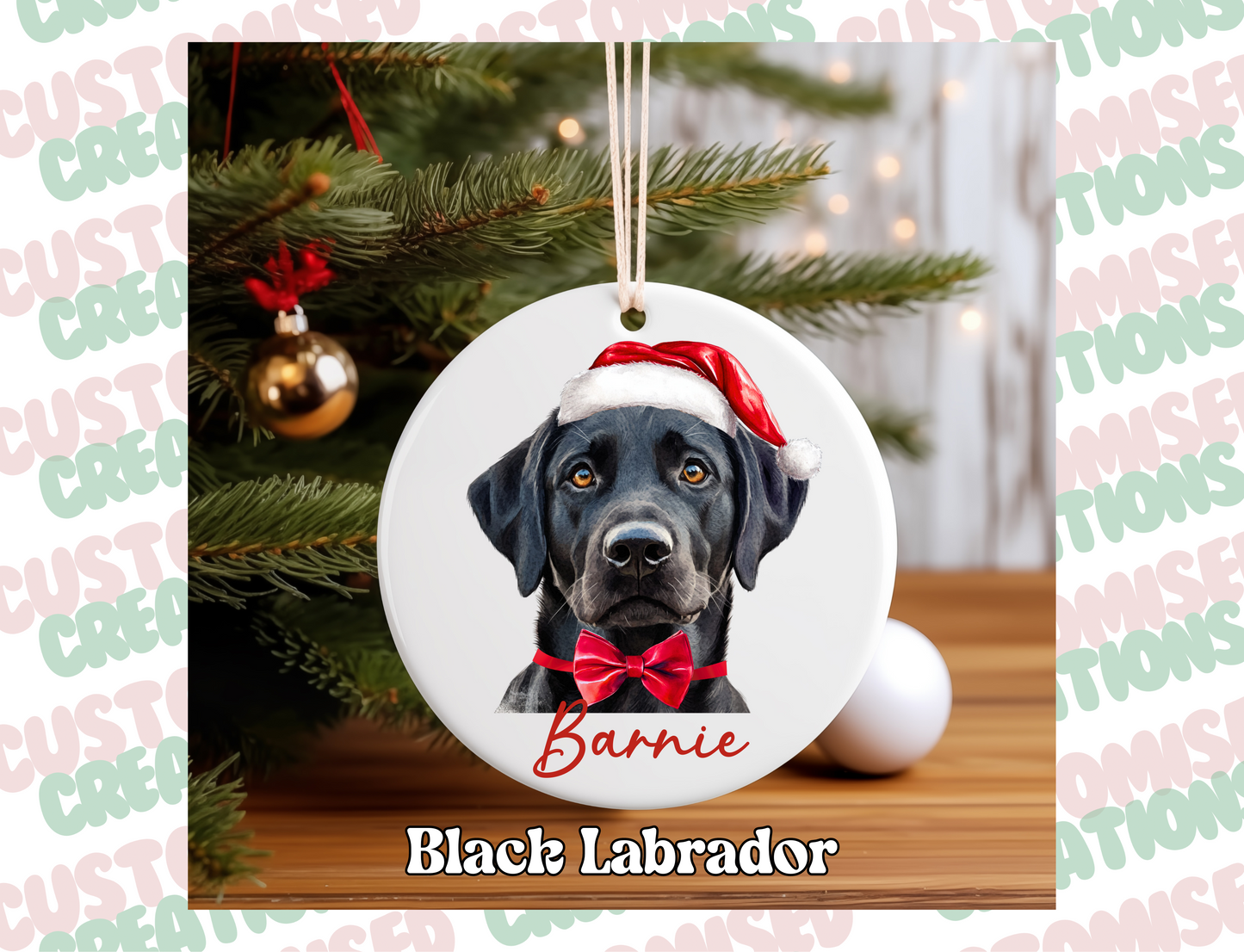 Pet Ceramic Bauble - Dog
