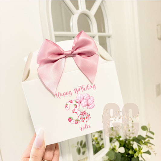 Strawberry Birthday Treat Box