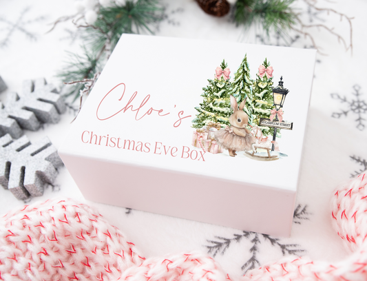 Ballerina rabbit Christmas Eve gift box