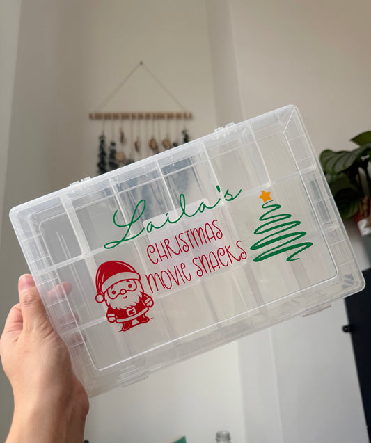 Christmas movie snack box