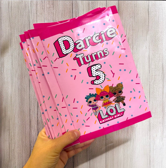 Birthday Treat Packet - Unfilled - Any Design