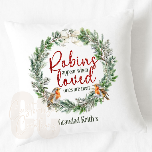 Robins appear when loved ones are near