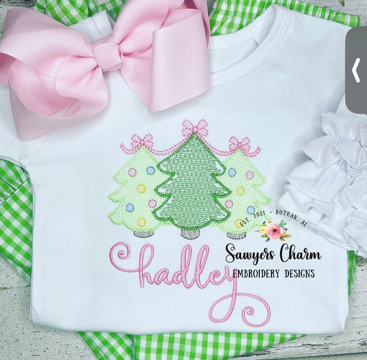 Embroidered family Christmas pyjamas - Forest Friends - PREORDER