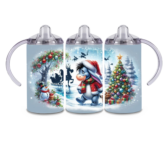 Sippy tumbler cup - eeyore Christmas