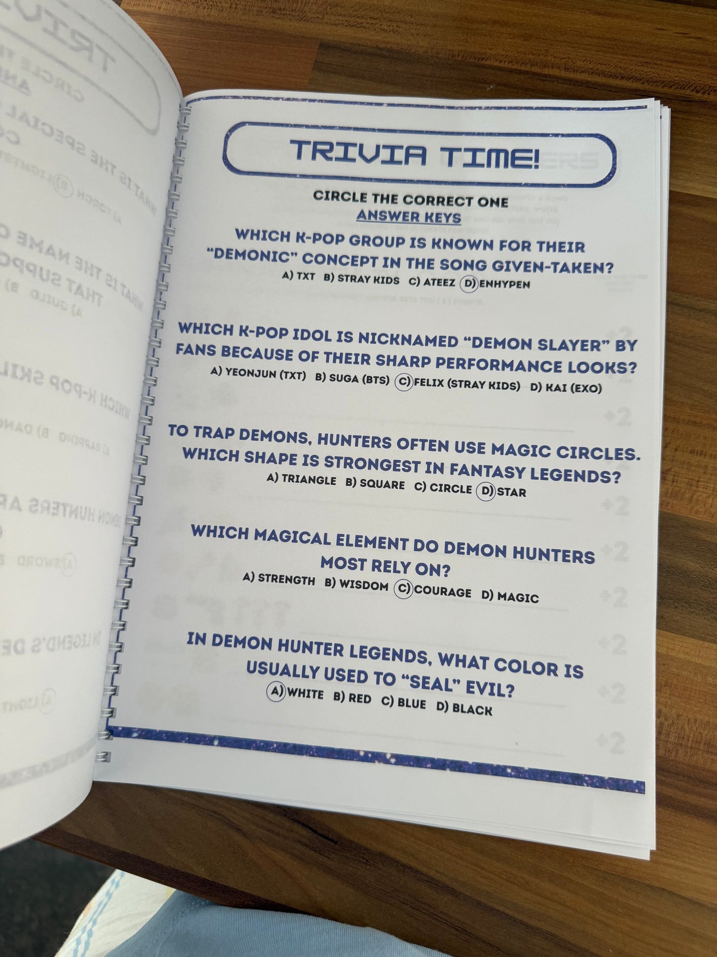 K pop demon hunters activity book