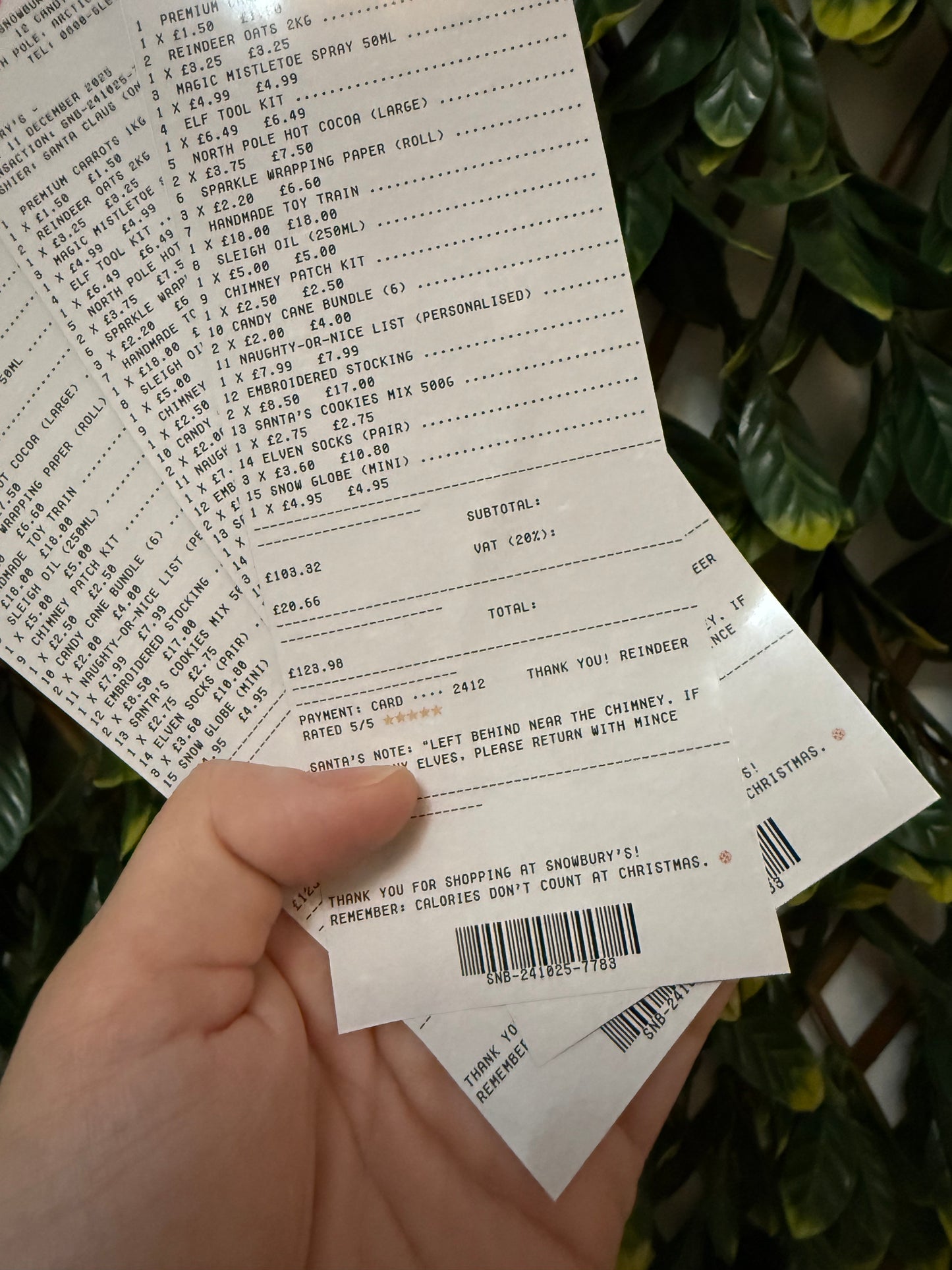 Santa’s Lost Receipt – Official Snowburys Edition | Fun Christmas Surprise for Kids