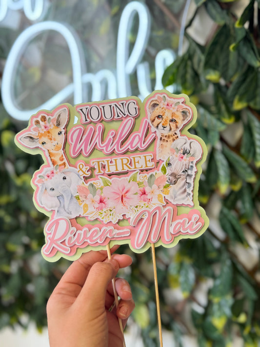 Thick Card Cake Topper - Any Design