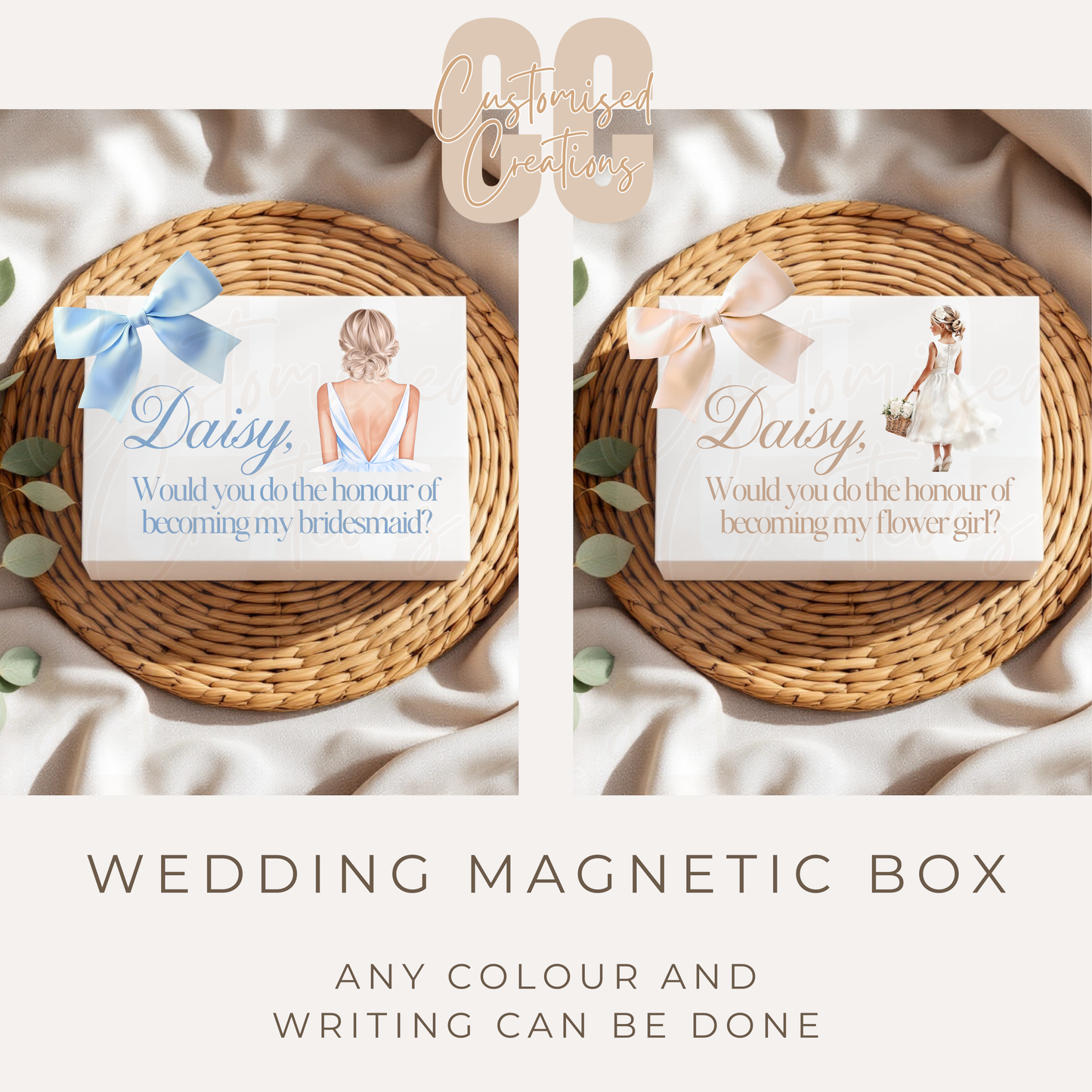 Personalised Wedding Magnetic Gift Box – Any Theme & Design
