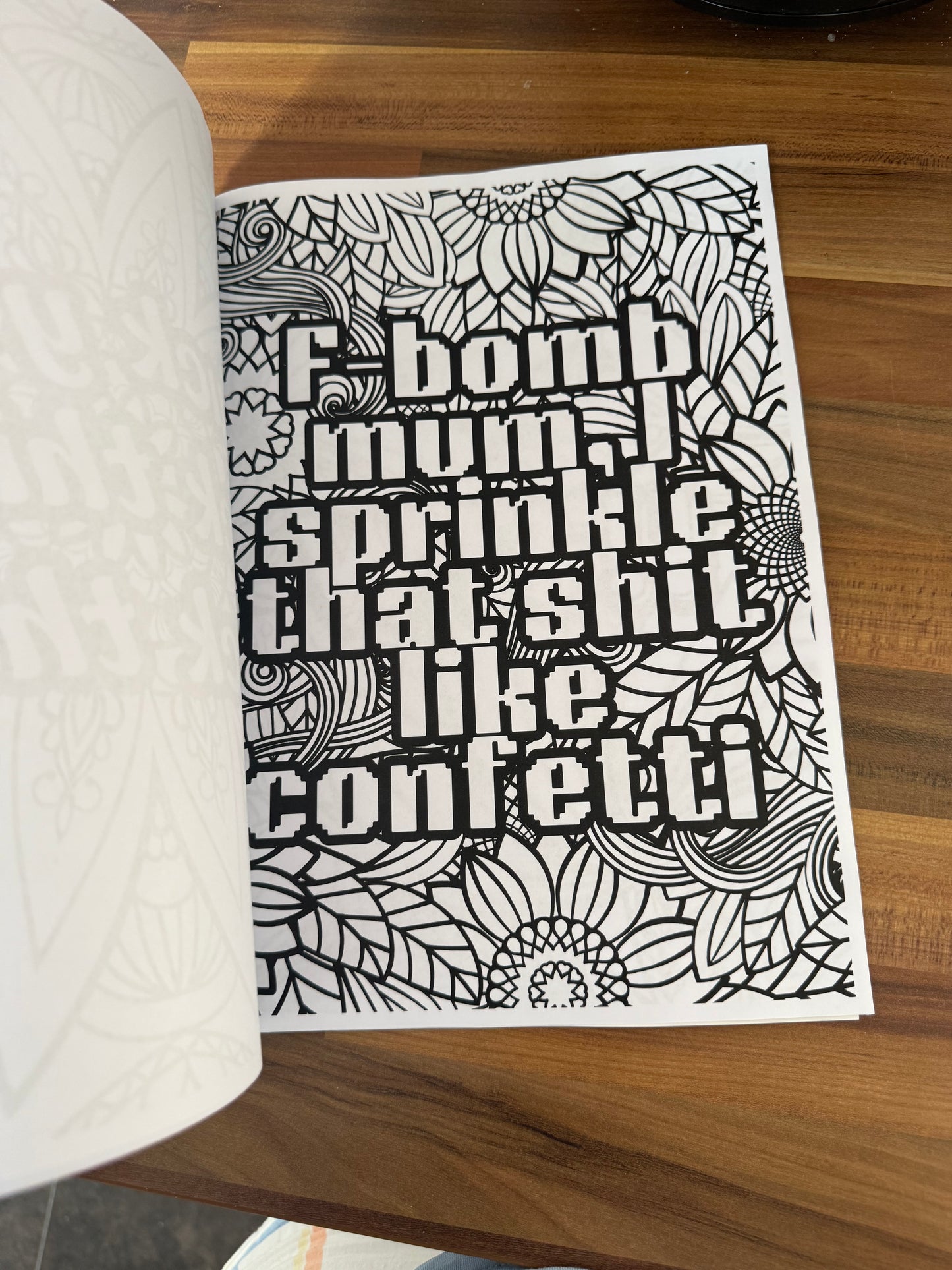Adult sweary colour book