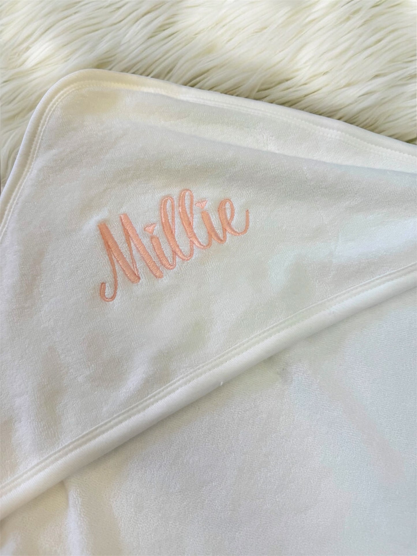 Embroidered baby towel