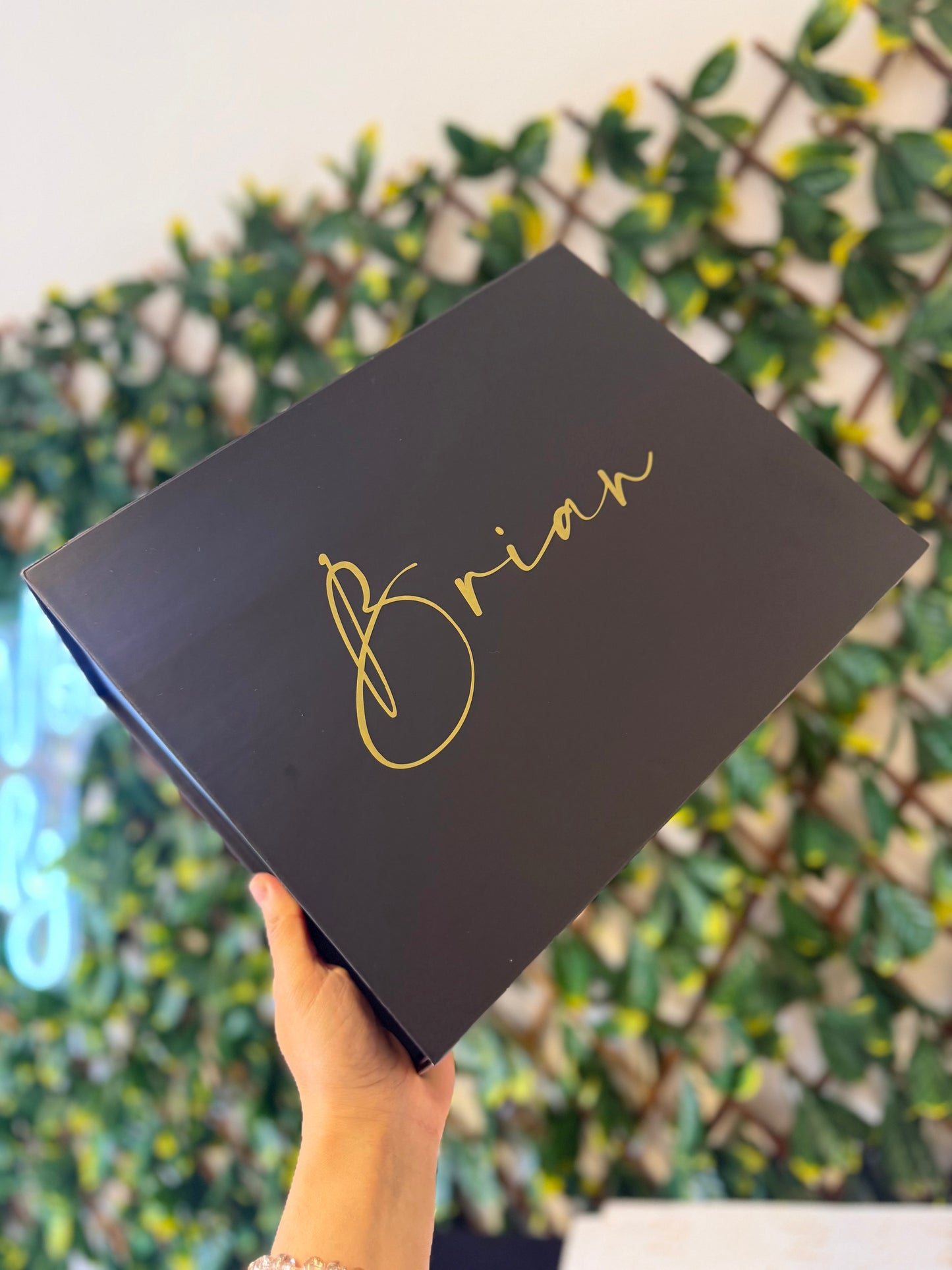 Black magnetic gift box