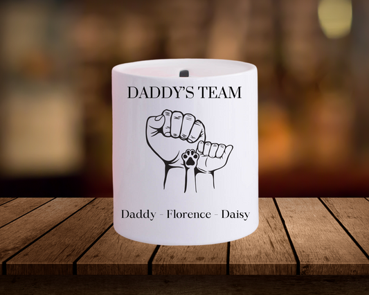 Money box - daddy's pet and child