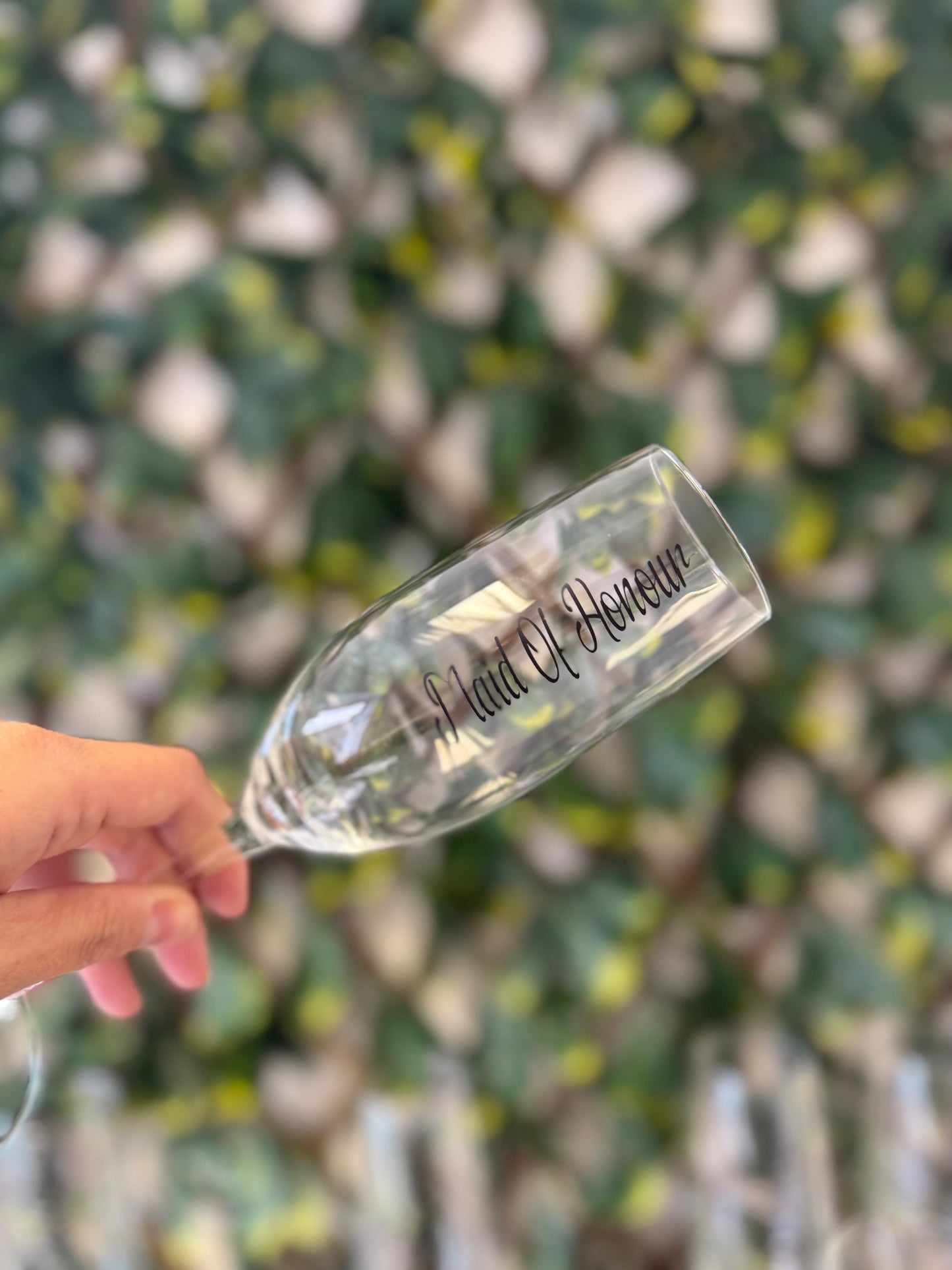 Champagne glass wedding