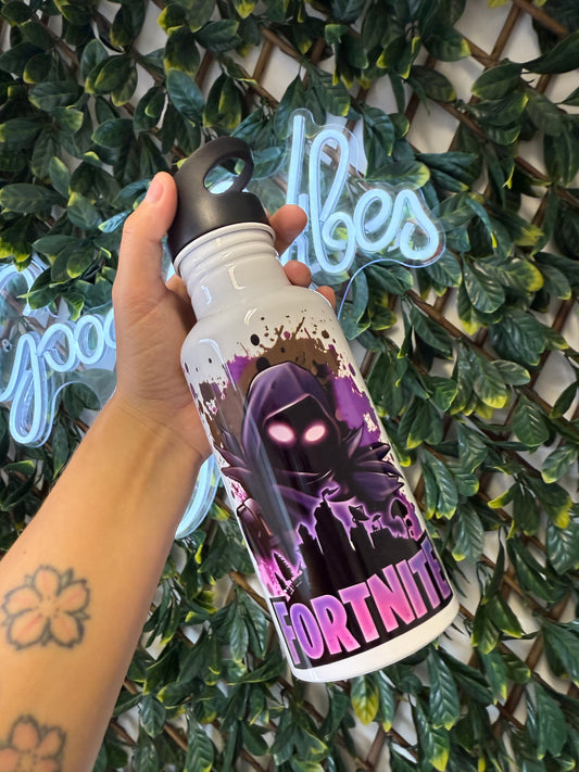Stainless steel flip straw water bottle - Fortnite