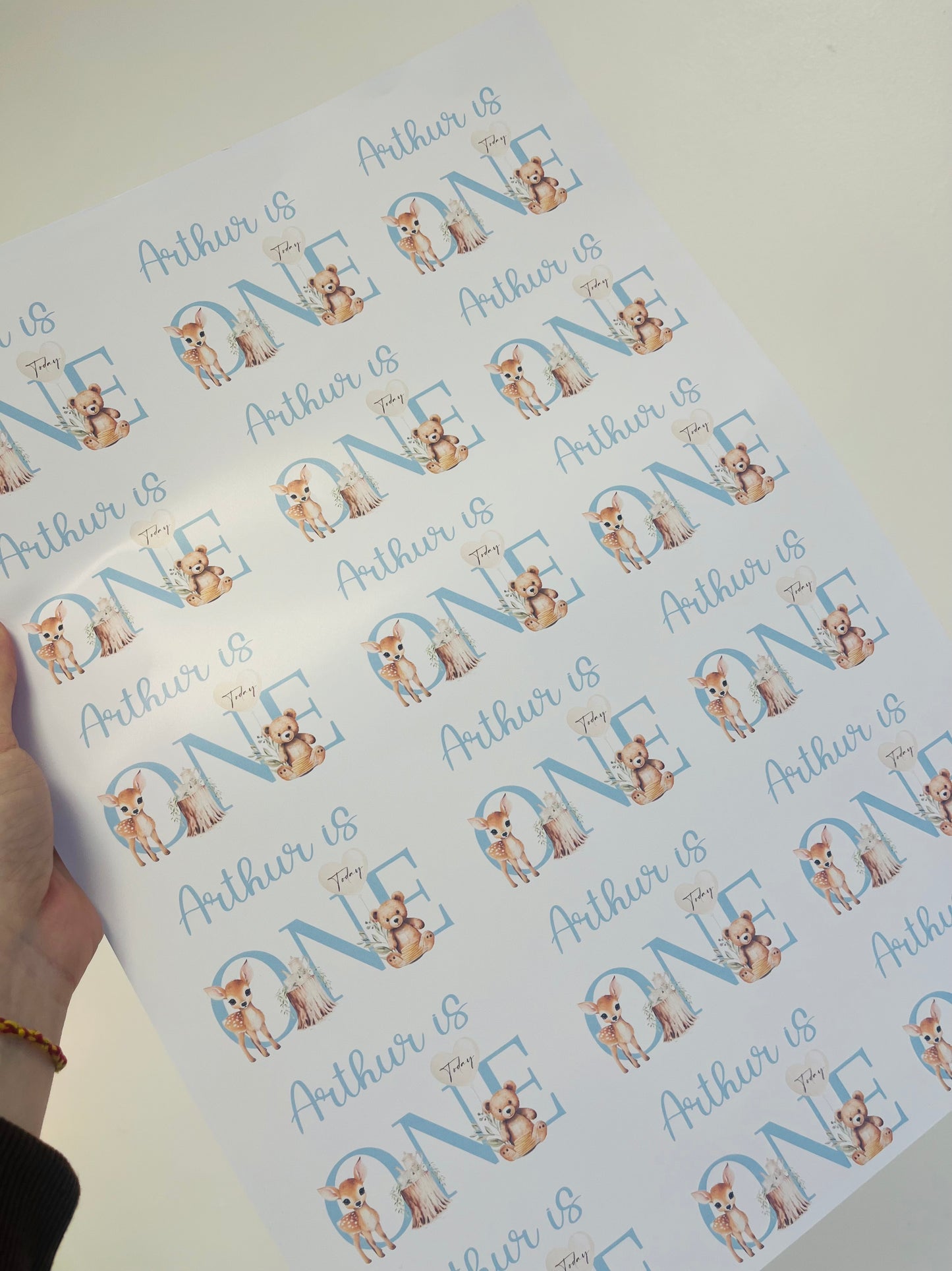 Personalised A3 Glossy Gift Wrap – Any Theme, Any Event
