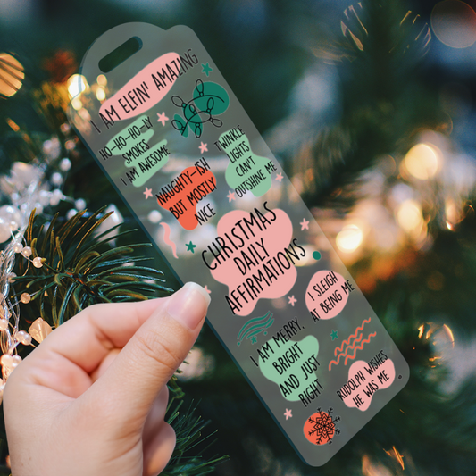 Affirmation christmas bookmark