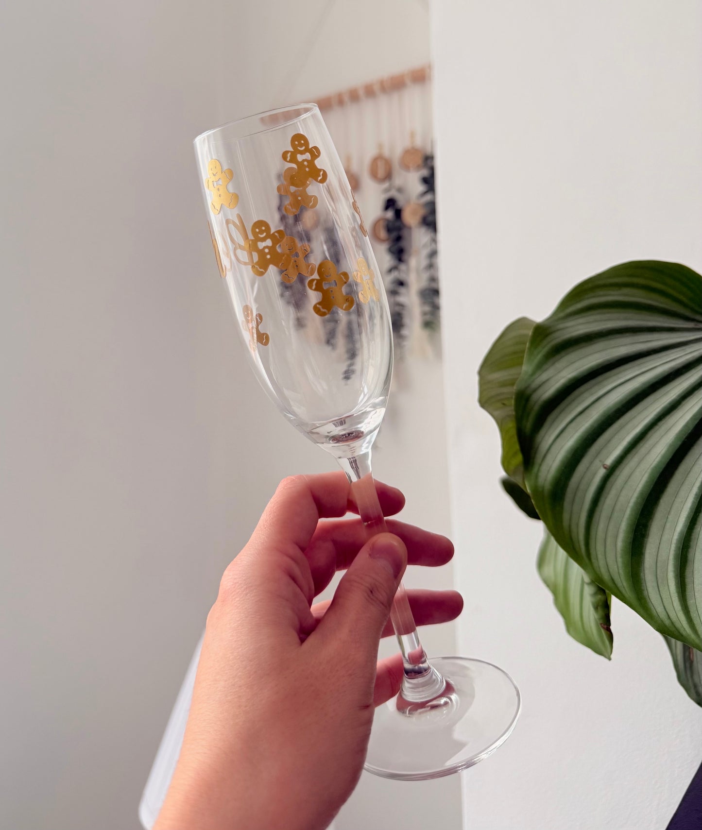 Gingerbread champagne glass