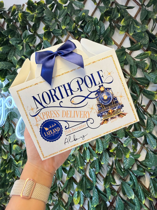 Navy North Pole express treat box
