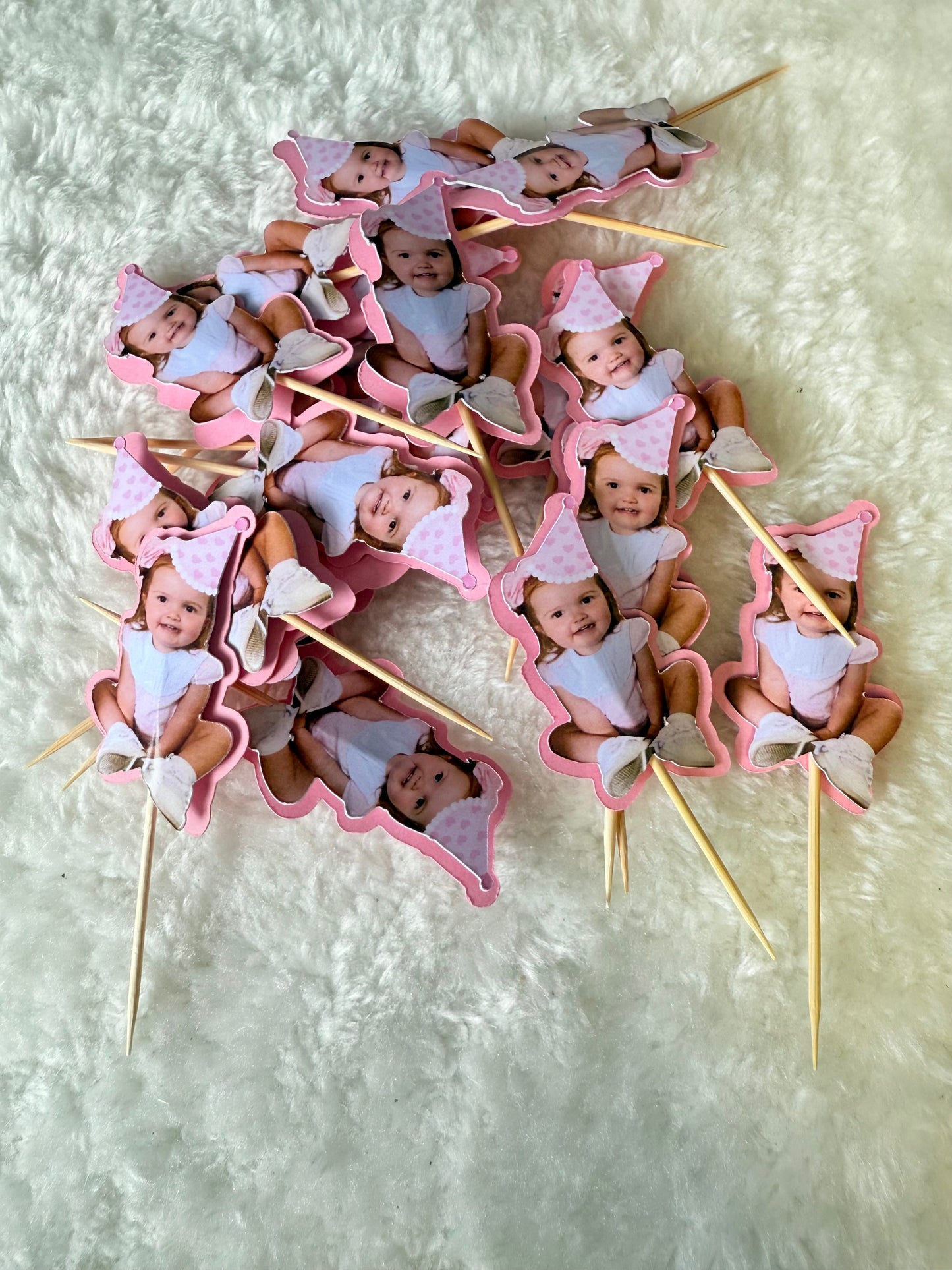 Birthday cupcake toppers