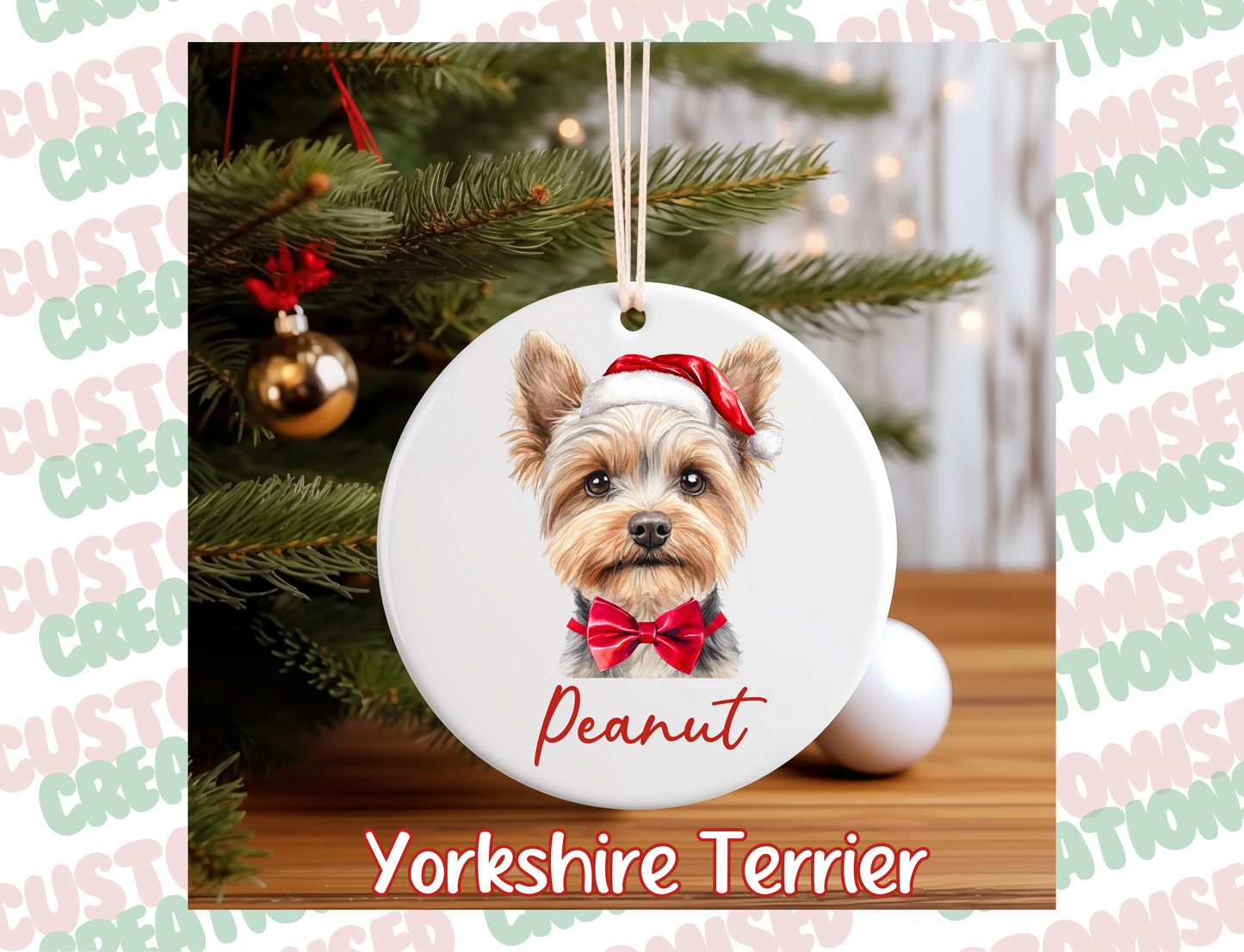 Pet Ceramic Bauble - Dog