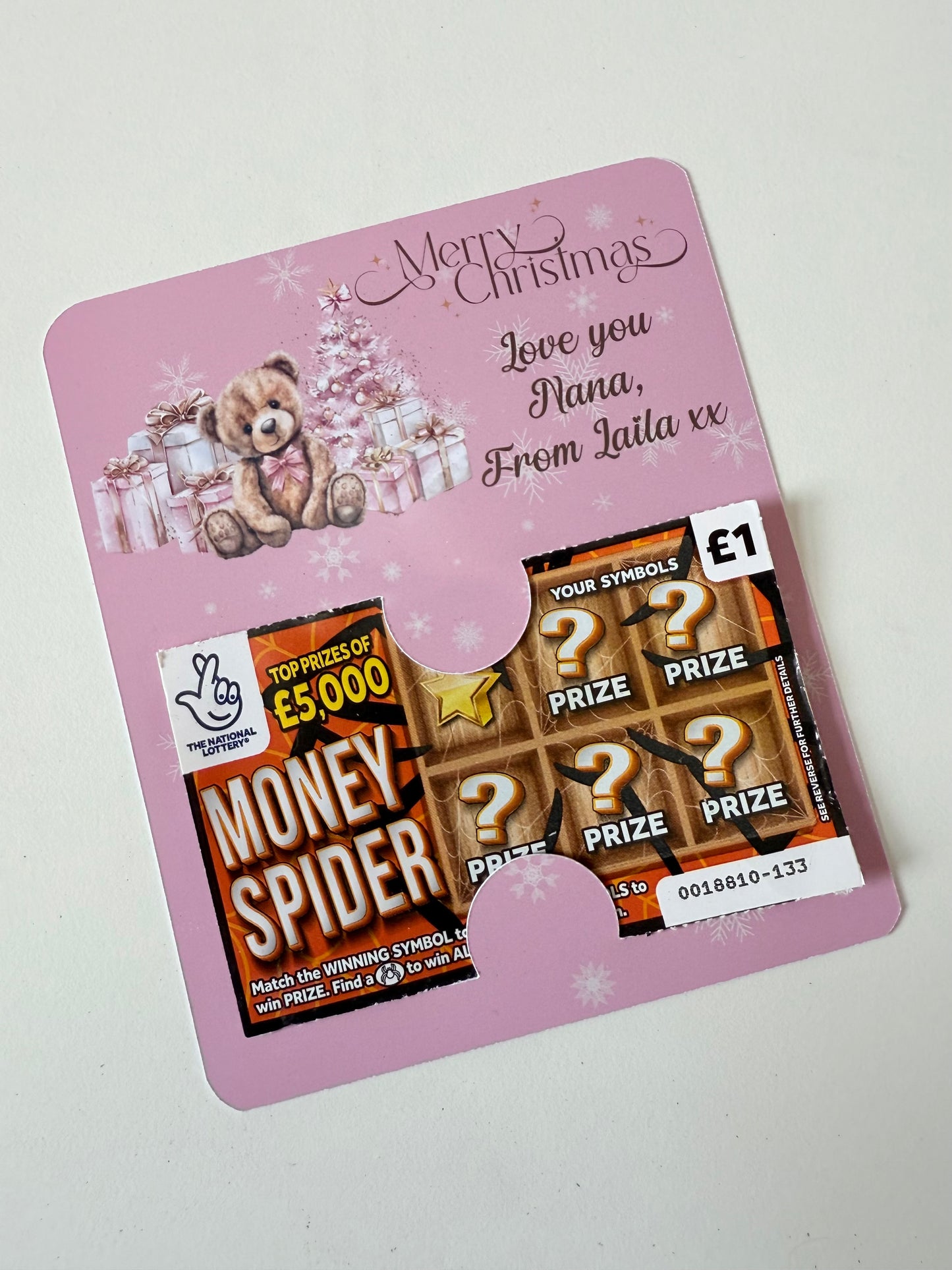 Scratch card/gift card holder