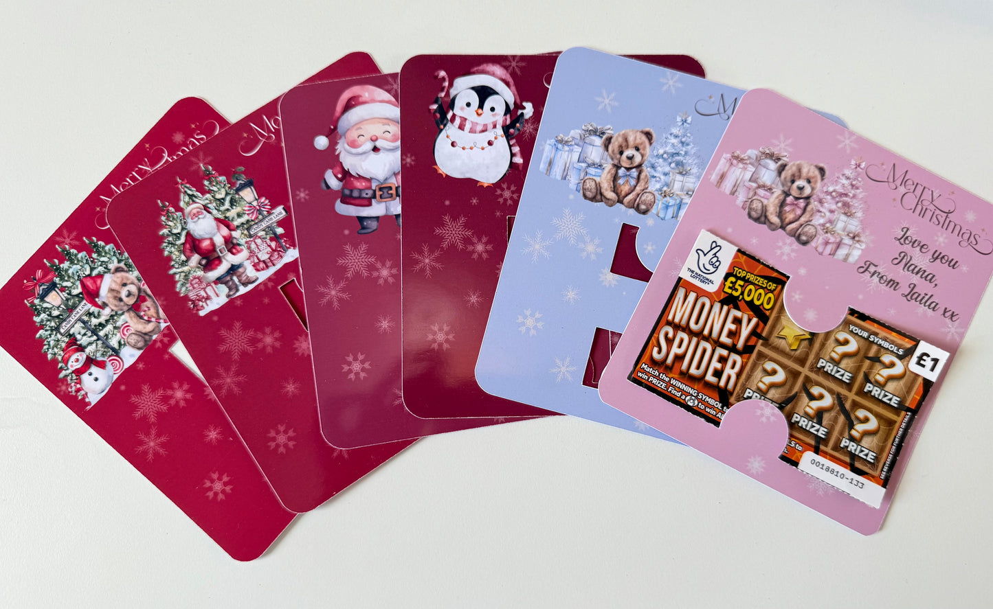 Scratch card/gift card holder