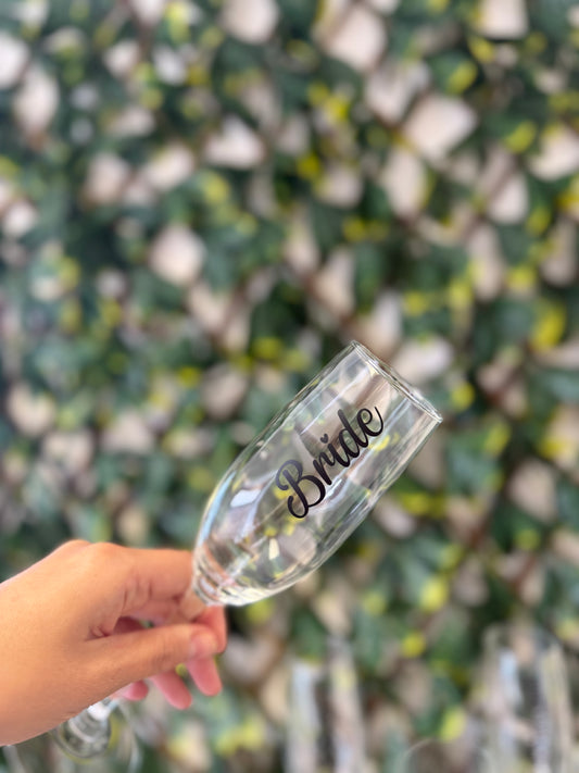 Champagne glass wedding