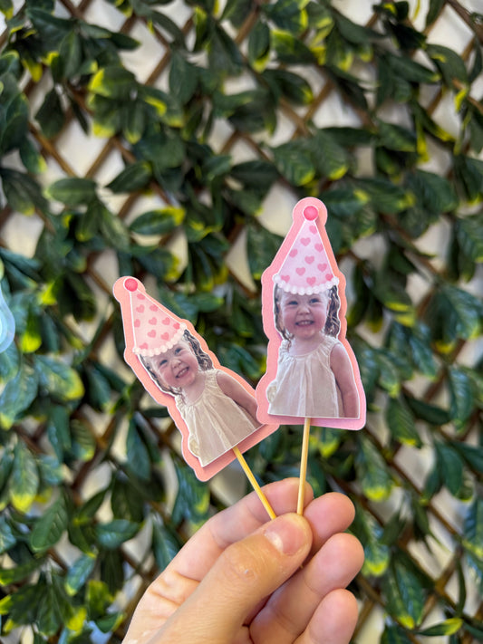 Birthday cupcake toppers