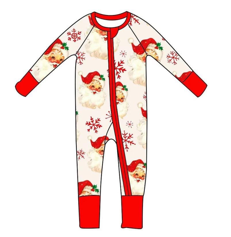 Traditional Santa Pyjamas Embroidered