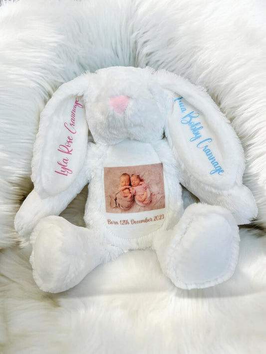 Baby photo bunny teddy