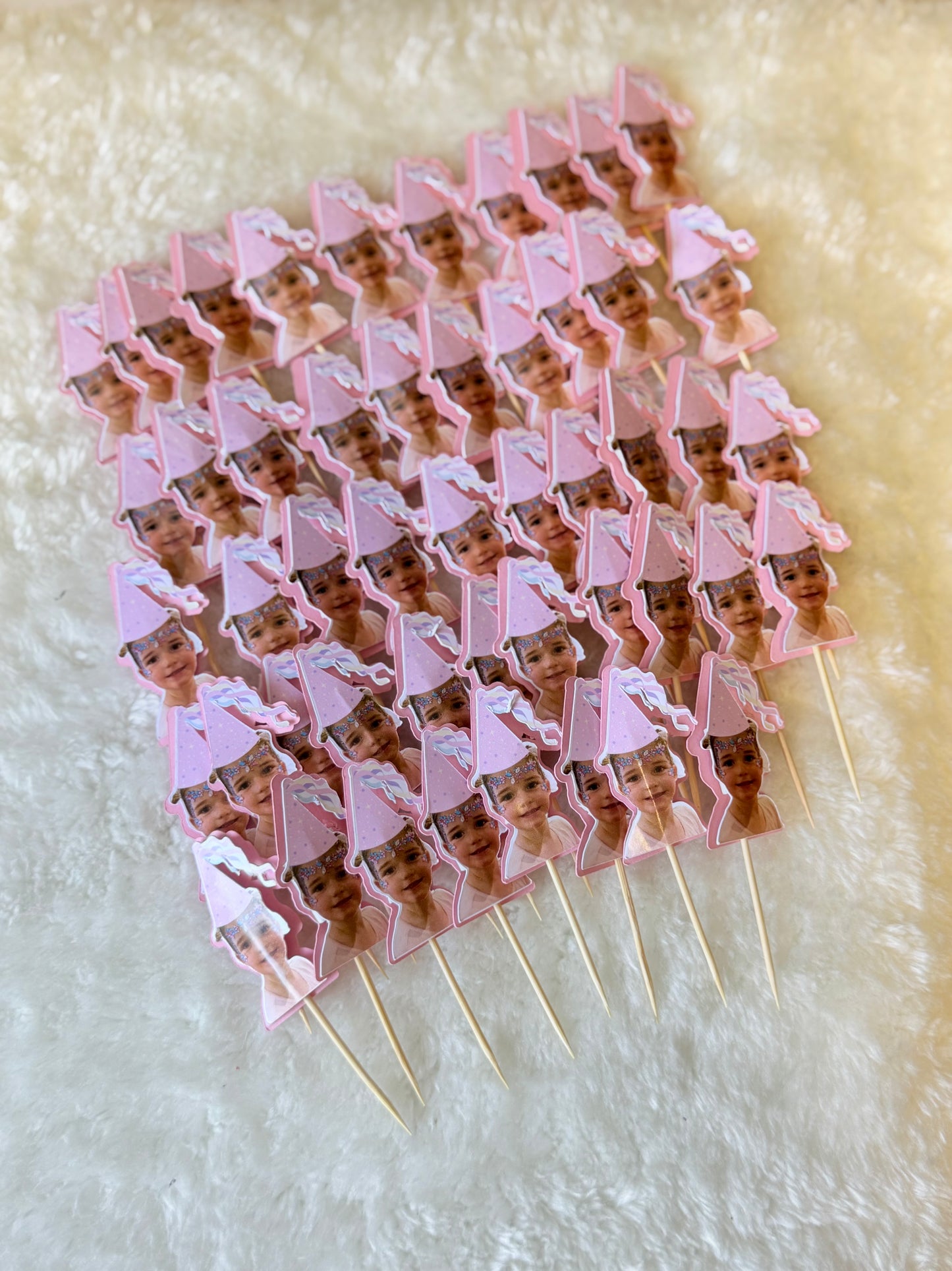 Birthday cupcake toppers