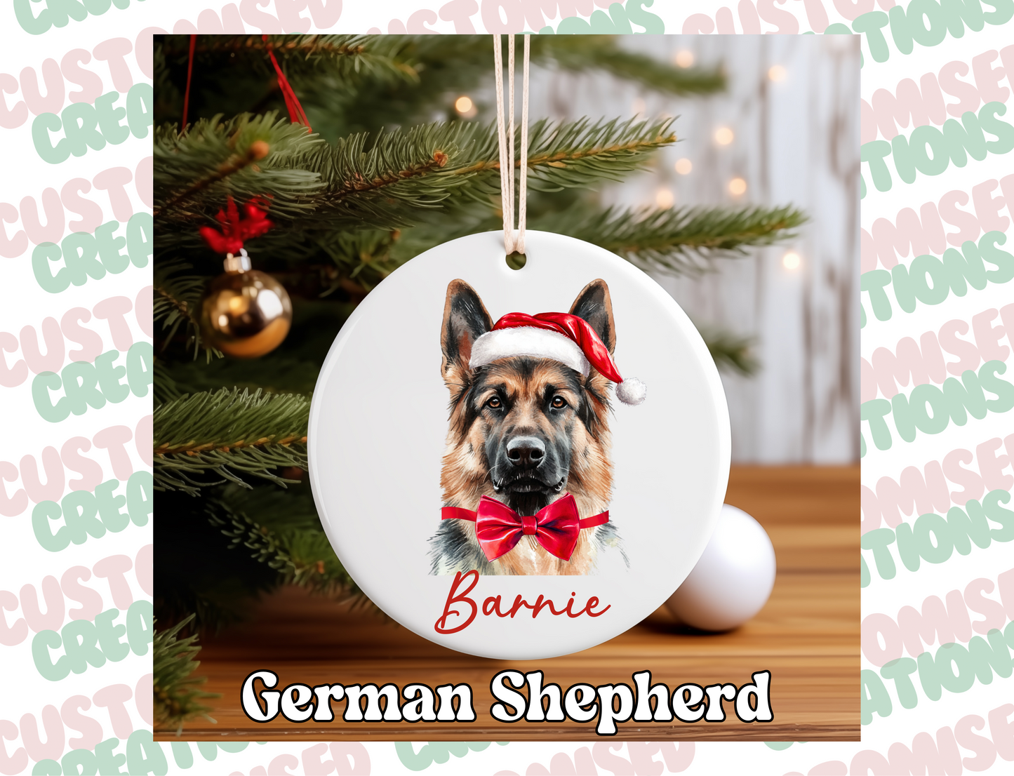 Pet Ceramic Bauble - Dog