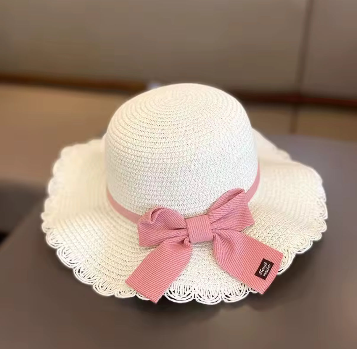 Embroidered hat and bag
