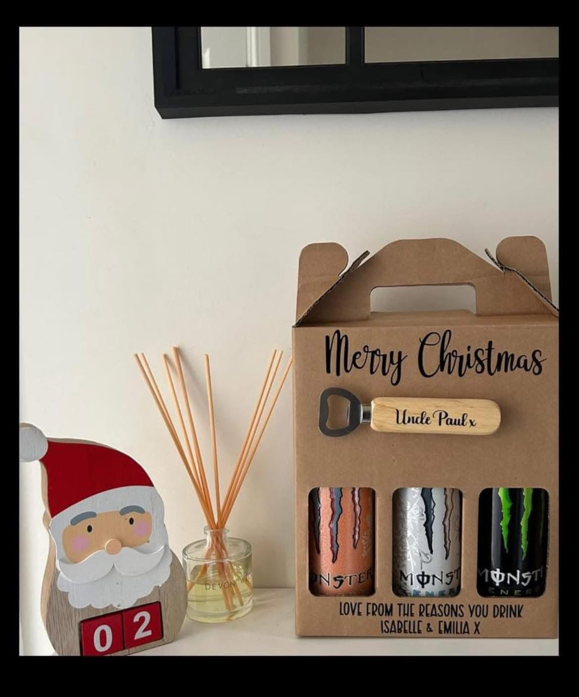 Merry Christmas bottle box