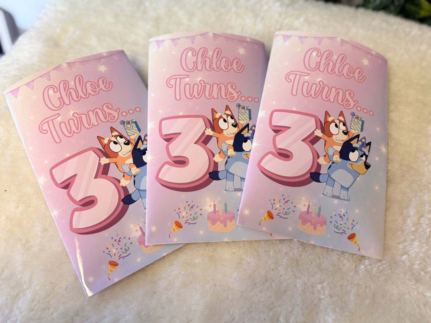 Personalised Birthday Treat Packet | Custom Design Party Bag