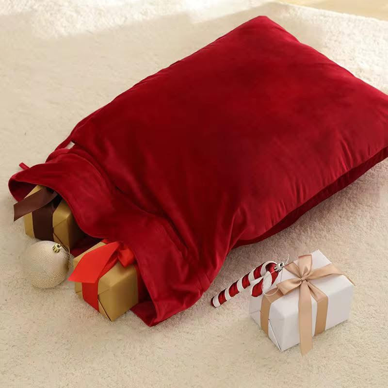 Velvet embroidered sack