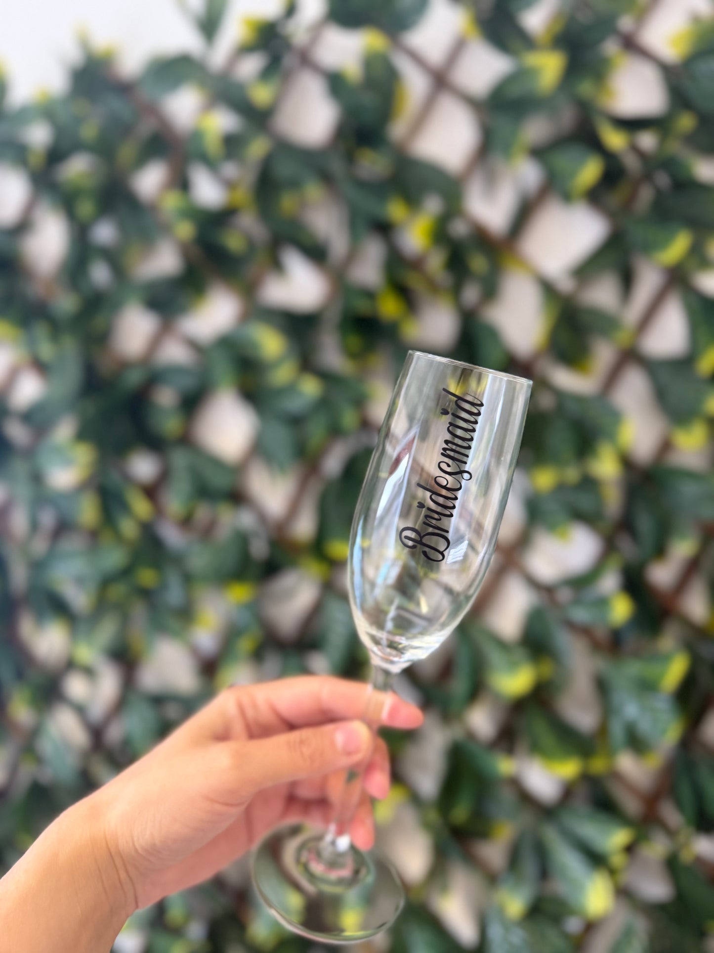 Champagne glass wedding