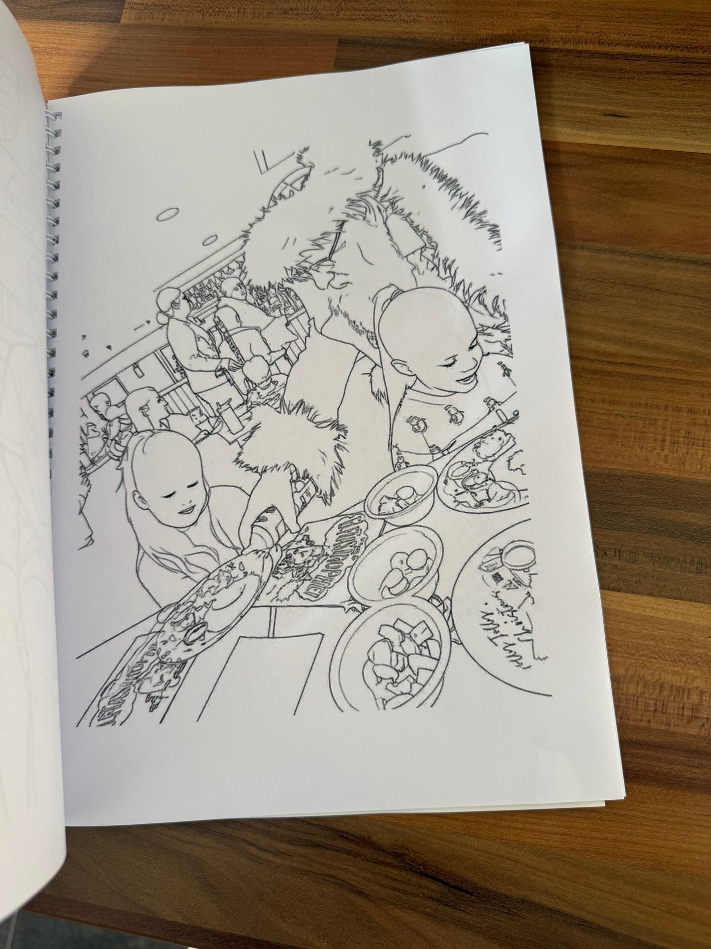 Custom photo colouring book