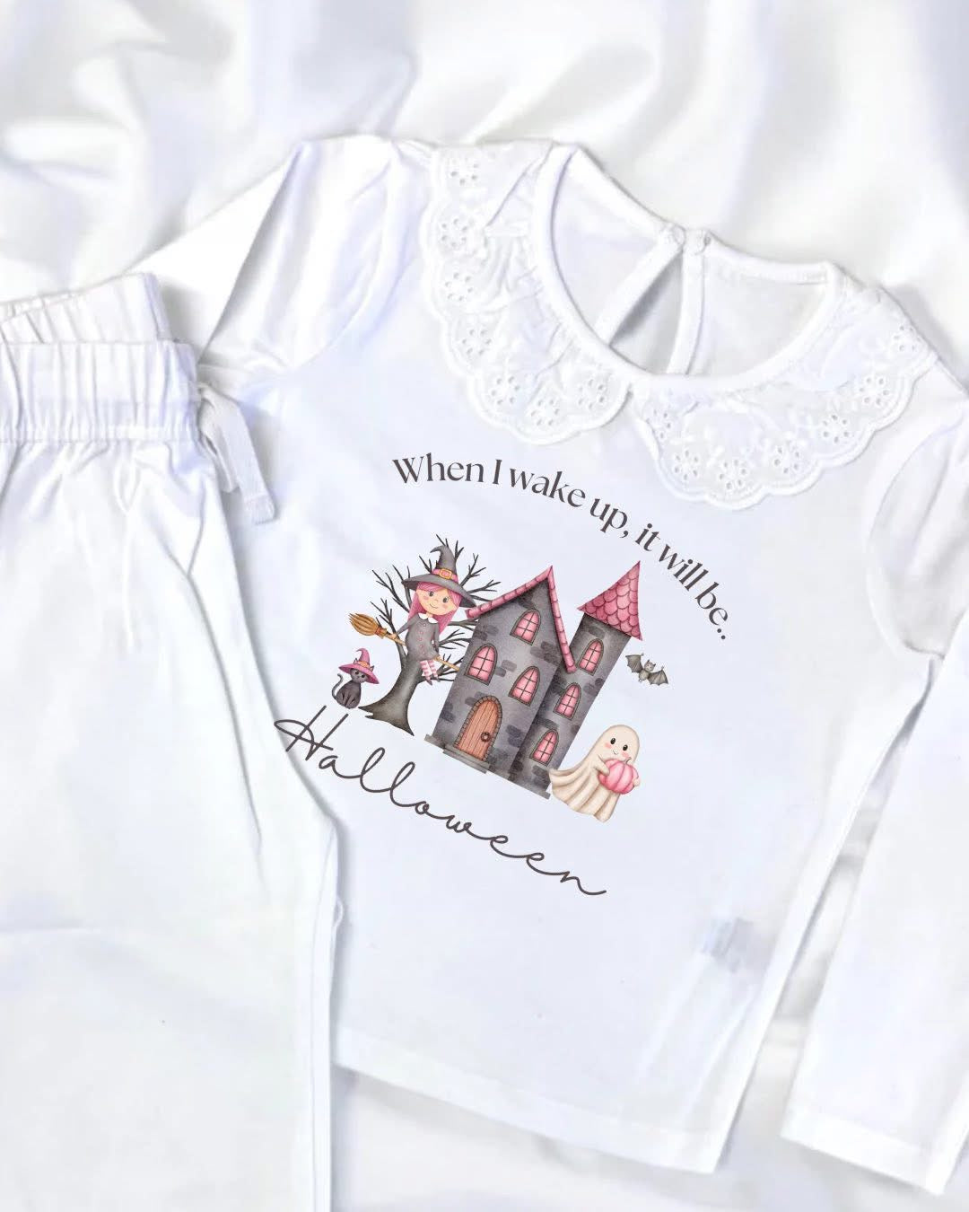 When I wake up it will be Halloween frill pyjamas