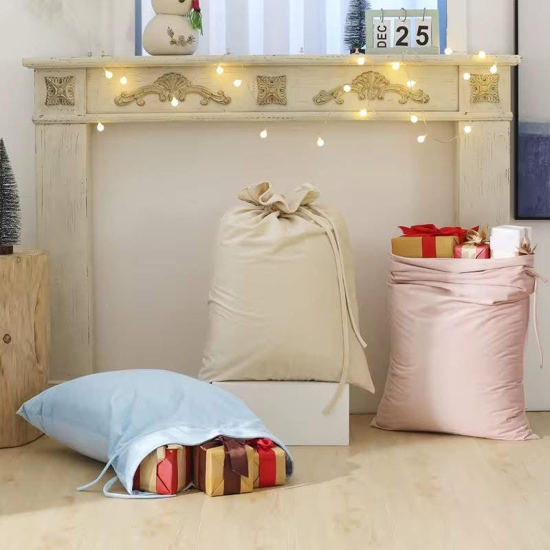 Velvet embroidered sack