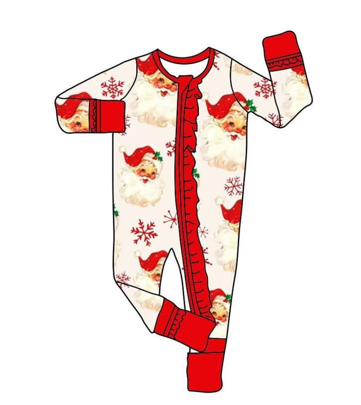 Traditional Santa Pyjamas Embroidered