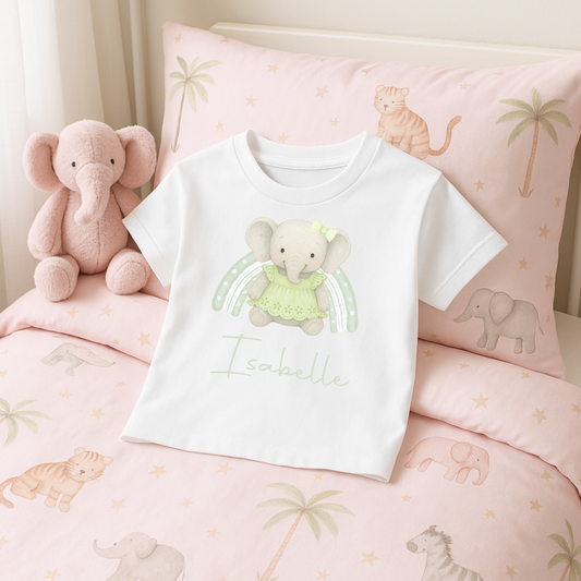 Green elephant tshirt