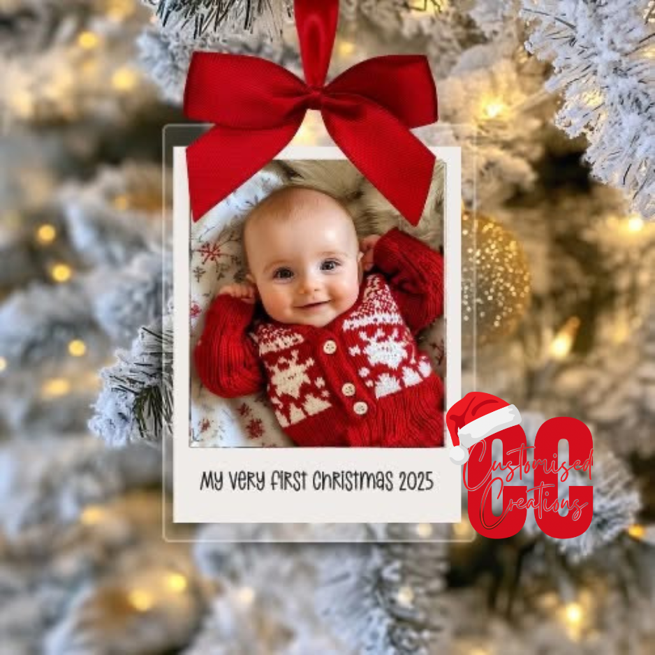 My first Christmas Polaroid bauble