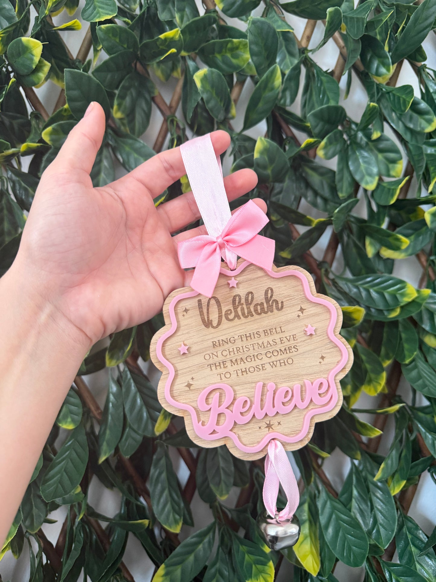 Believe bell plaques