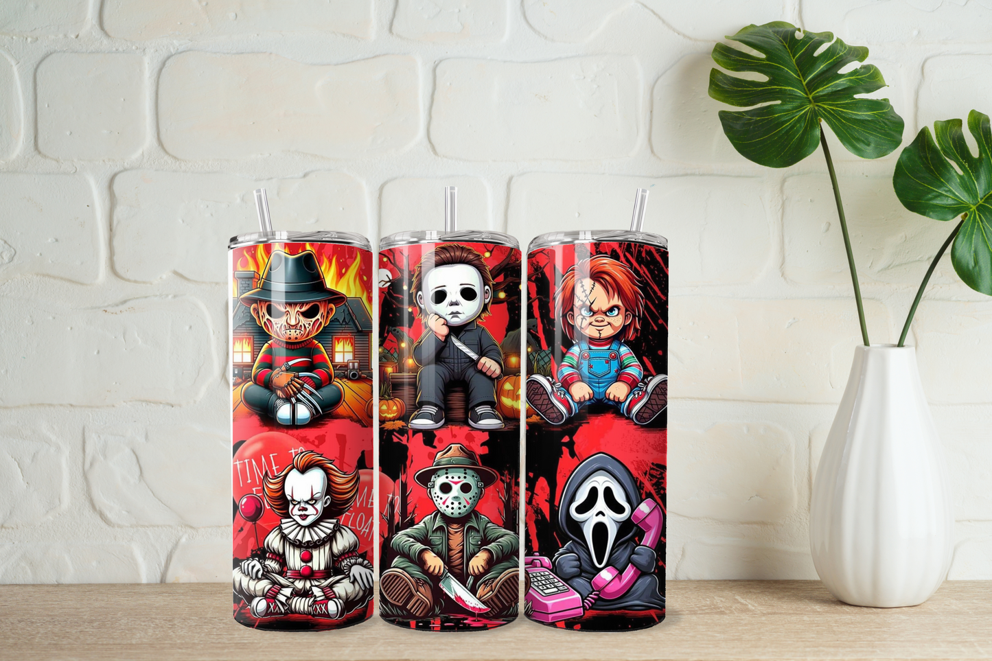 Horror Halloween 20oz tumbler